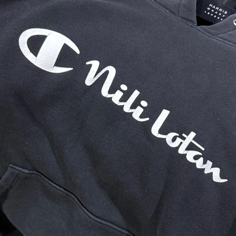 Nili Lotan Black Logo Hoodie for women - Picture 4 of 5